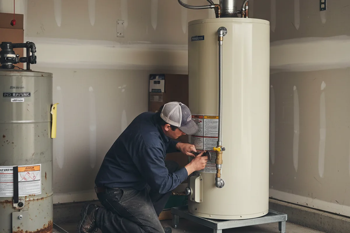 Water heater and shutoff valve replacement in Carencro