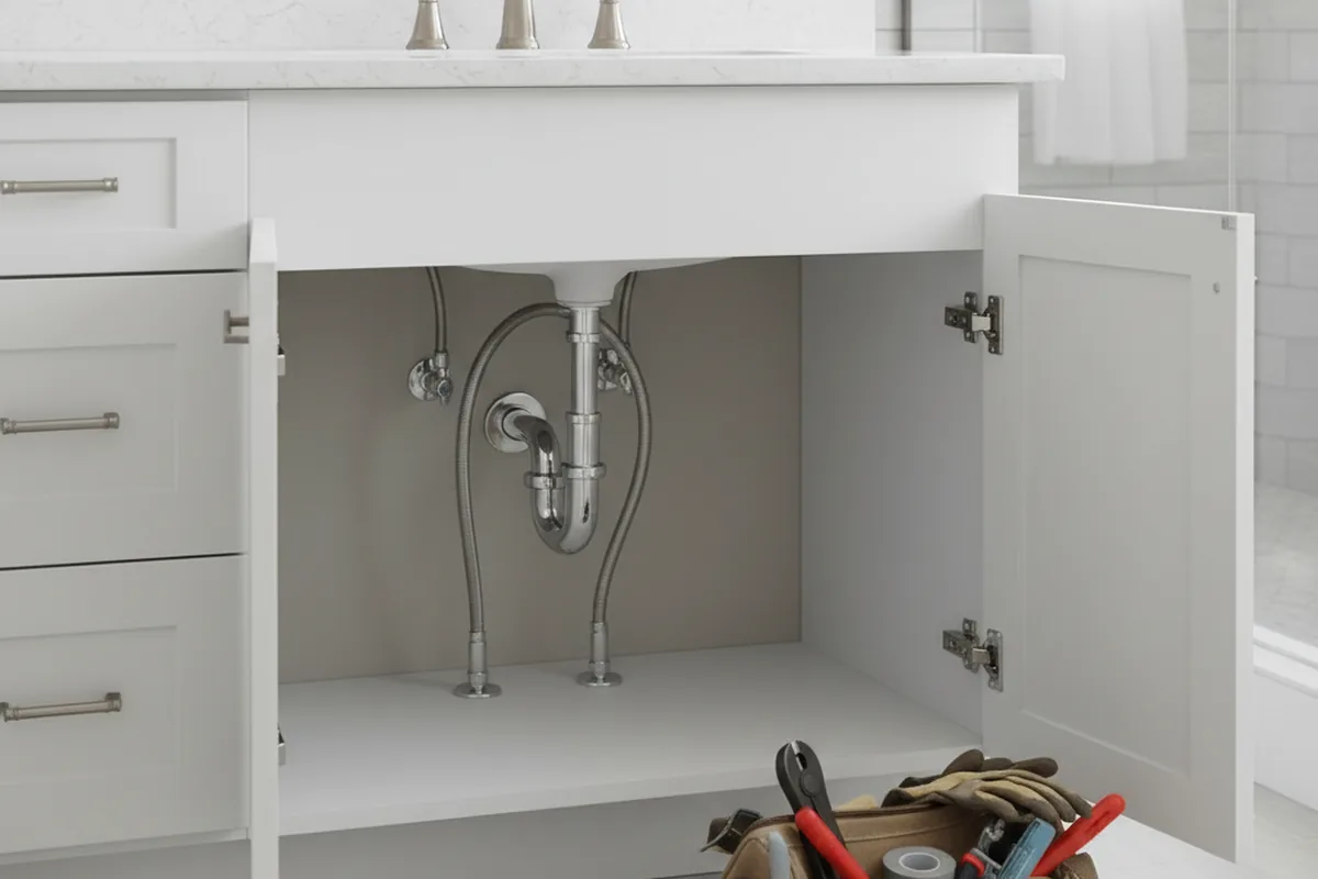 Finished fixture set after Gas Line Repair in Carencro